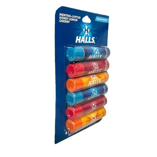 BALSAMOS LABIALES DE HALLS 6 PZ