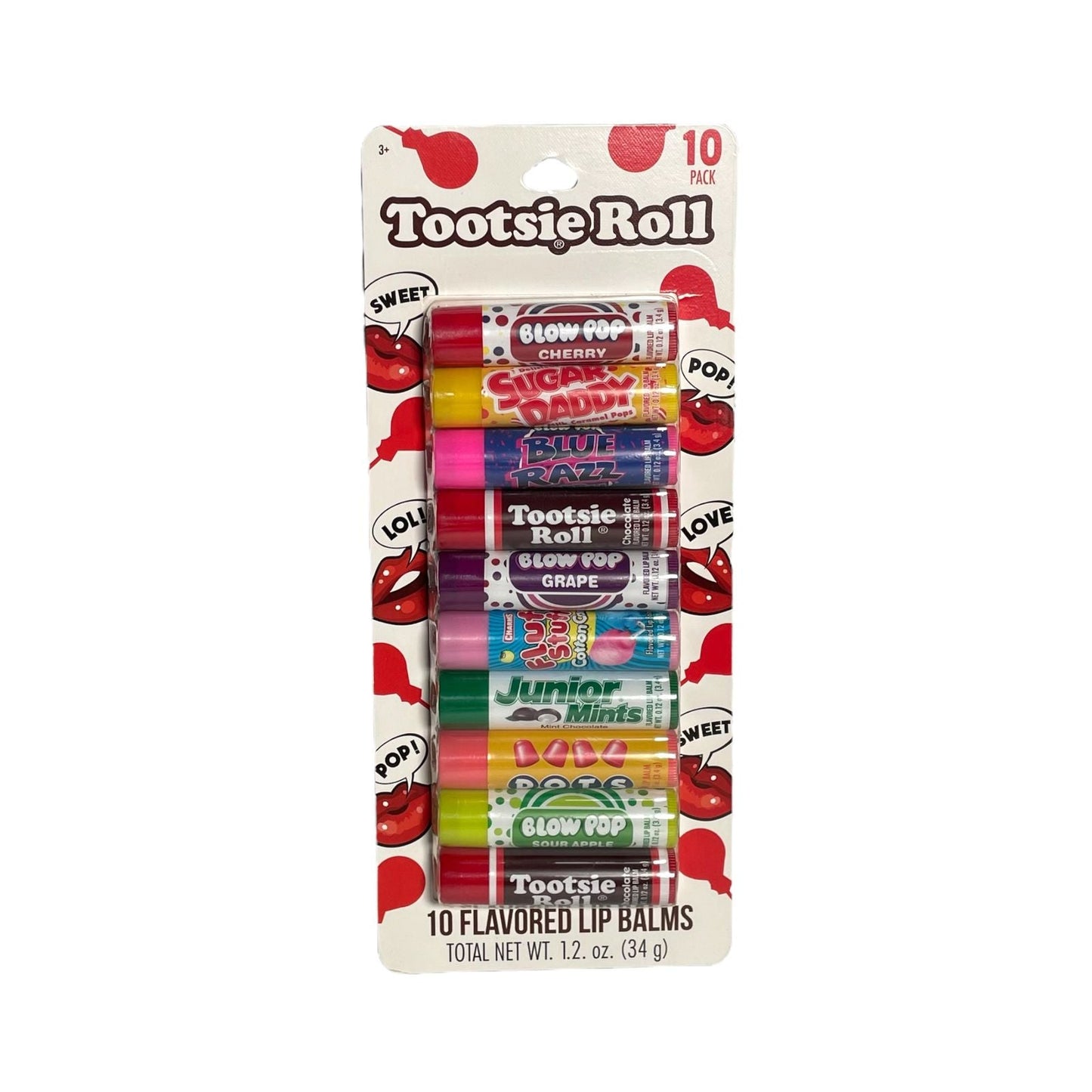 BALSAMOS LABIALES DE TOOTSIE ROLL 10 PZ