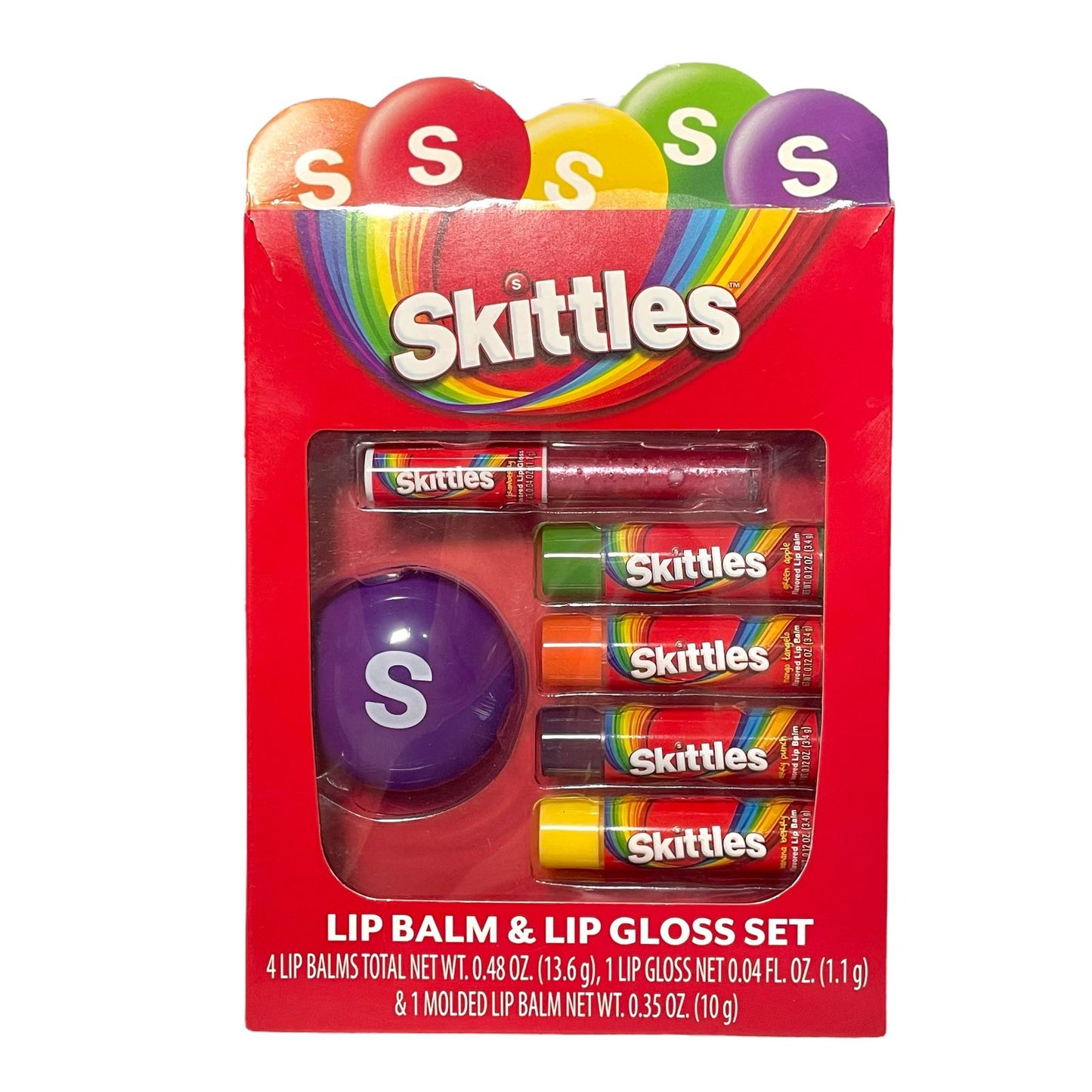 BALSAMOS LABIALES DE SKITTLES 5 PZ